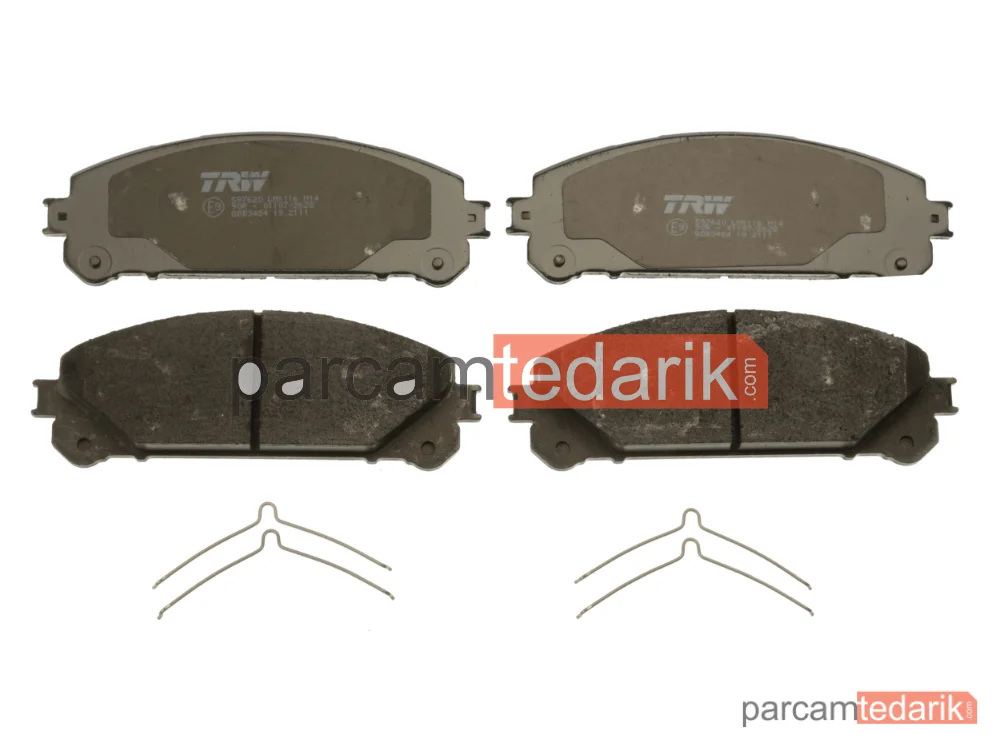 TRW GDB3484 | Fren Balatası Ön Toyota RAV 4 IV 2.0 D 12-18, 2.0 D 4WD 13-18, 2.2 D 4WD 12=>