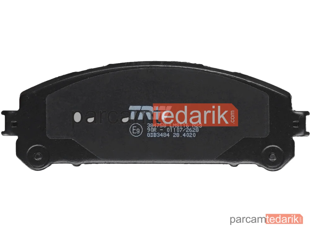 TRW GDB3484 | Fren Balatası Ön Toyota RAV 4 IV 2.0 D 12-18, 2.0 D 4WD 13-18, 2.2 D 4WD 12=>