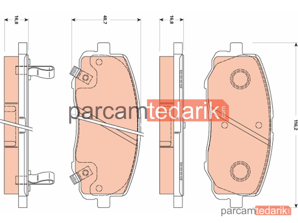 GDB3510 | Fren Balatası Ön Hyundai İ20 1.2 08-15
