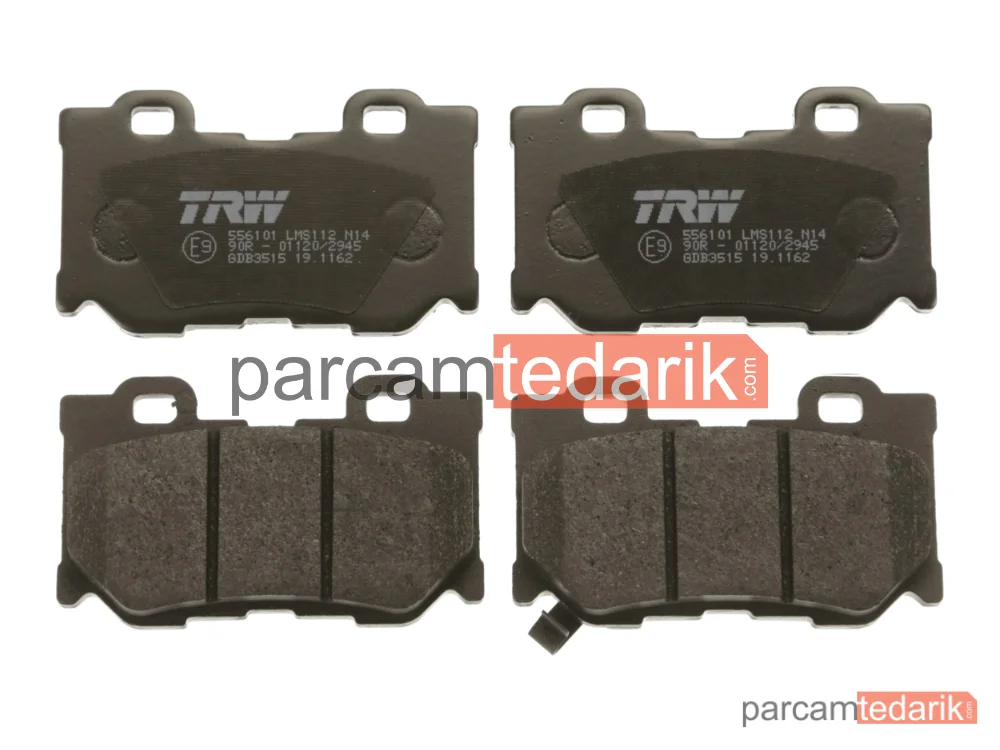 TRW GDB3515 | Balata Fren Arka- (Infiniti FX30 3.0 DT / FX37 3.7 / Infiniti G7 3.7 / Q50 / Q60 / Q70 / Nissan 370Z 2006//)