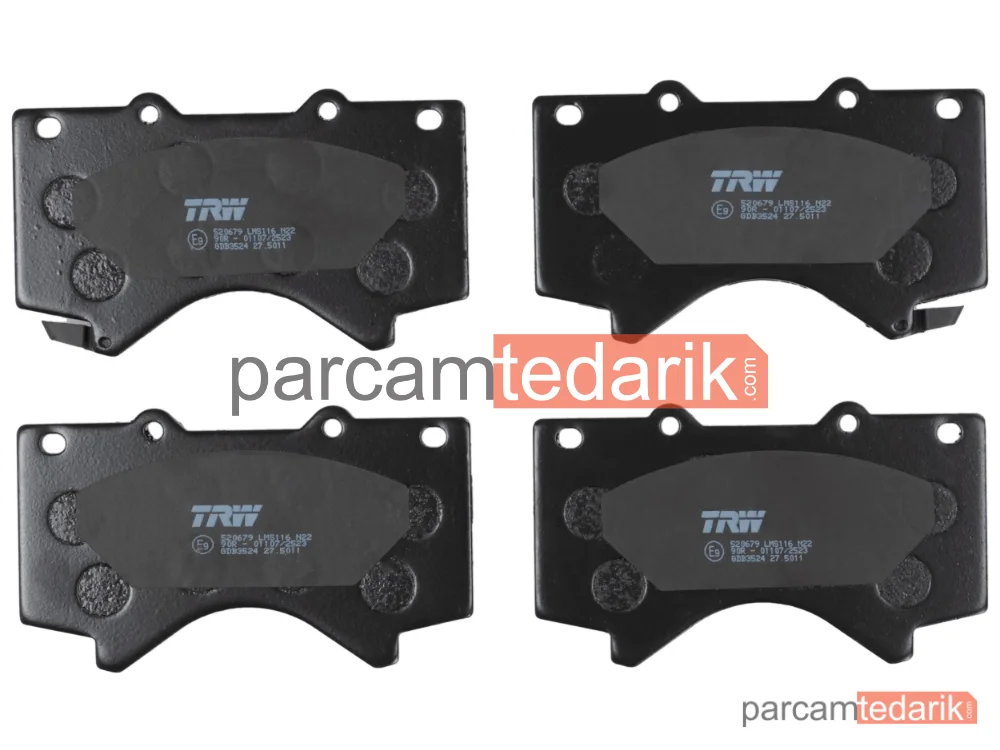 TRW GDB3524 | Fren Balatası Ön Toyota Land Cruiser 4.6 V8 12=>, 4.7 V8 08=>, 4.5 D4-D 07=>