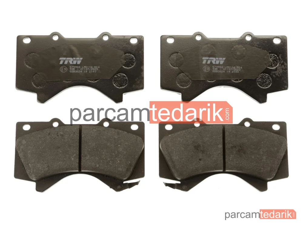 TRW GDB3524 | Fren Balatası Ön Toyota Land Cruiser 4.6 V8 12=>, 4.7 V8 08=>, 4.5 D4-D 07=>