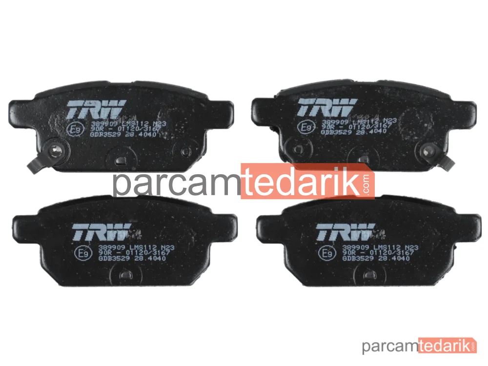 TRW GDB3529 | Balata Fren Arka- (Suzuki SWIFT 2011/2013 / Baleno 16-// / SX-CROSS 13-// / SWIFT 1.2 17-// / Vitara 16-//)