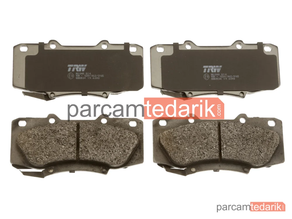 TRW GDB3534 | Fren Balatası Ön Toyota Hilux VII PICK-UP 2.5 D-4D 05-15, 2.5 D-4D 4WD 06-15, 2.5 D 4WD 05-15, 3.0 D-4D 4WD 05-15