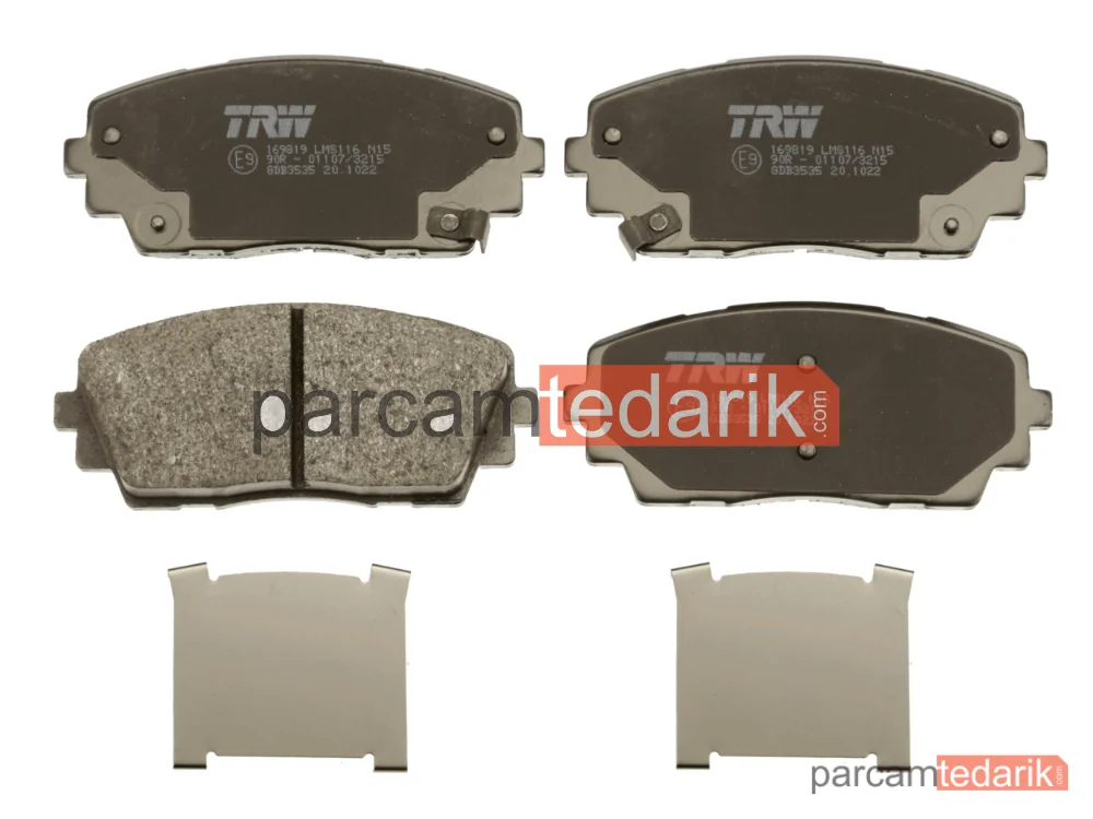 TRW GDB3535 | Fren Balatası Ön Kia Picanto 2012-2014