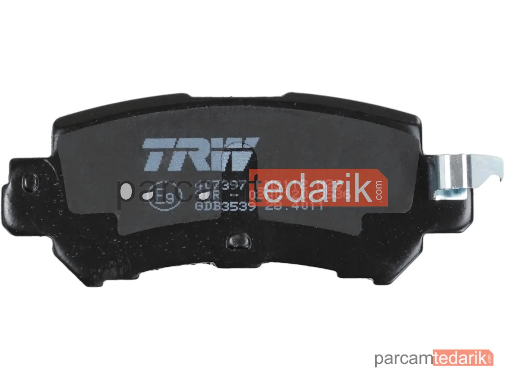 TRW GDB3539 | Fren Balatası Arka Mazda CX-5 2.0 AWD 11-17, 2.0 11-17, 2.5 AWD 15-17, 2.2 D 12-17, 2.2 D AWD 12-17, 2.0 11-17