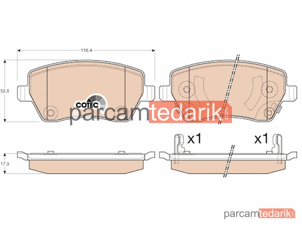GDB3546 | Fren Balatası — Nissan Micra IV