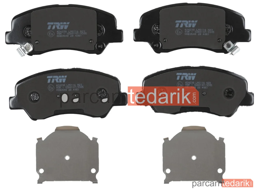 TRW GDB3548 | Fren Balatası Ön Hyundai Accent BLUE 2011- / I20 2012- / H350 2.5 CRDI Arka 2015- / Kia Rio 09-13 / Cerato 13