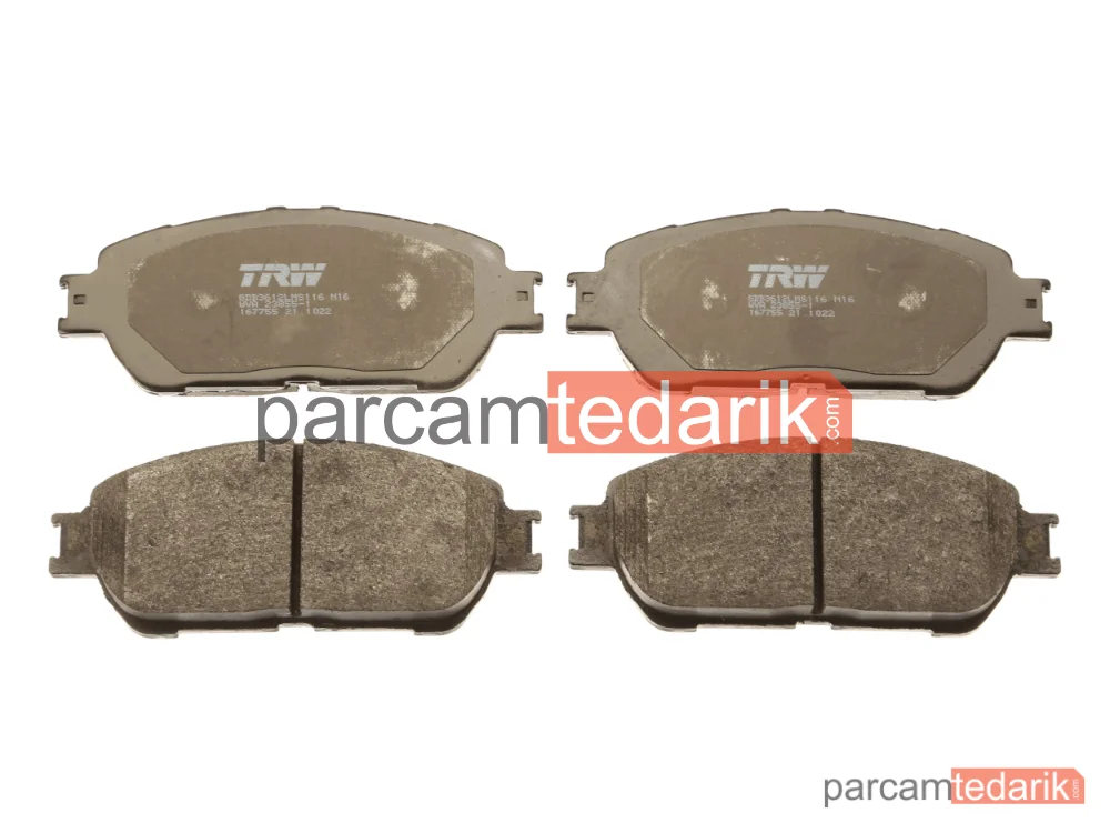 TRW GDB3612 | Fren Balatası Ön Toyota CAMRY Sedan 2.0-2.4-3.0 01-06