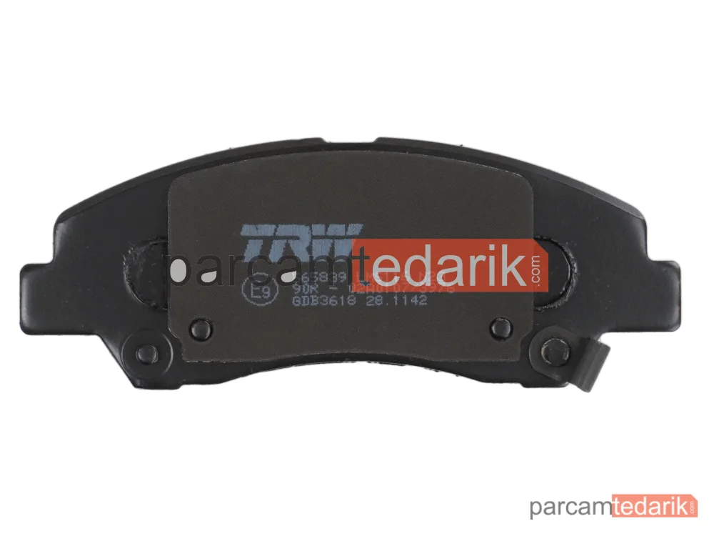 TRW GDB3618 | Fren Balatası Ön Hyundai İ10 1.0-1.2 13=>, 1.0 LPG 14=>