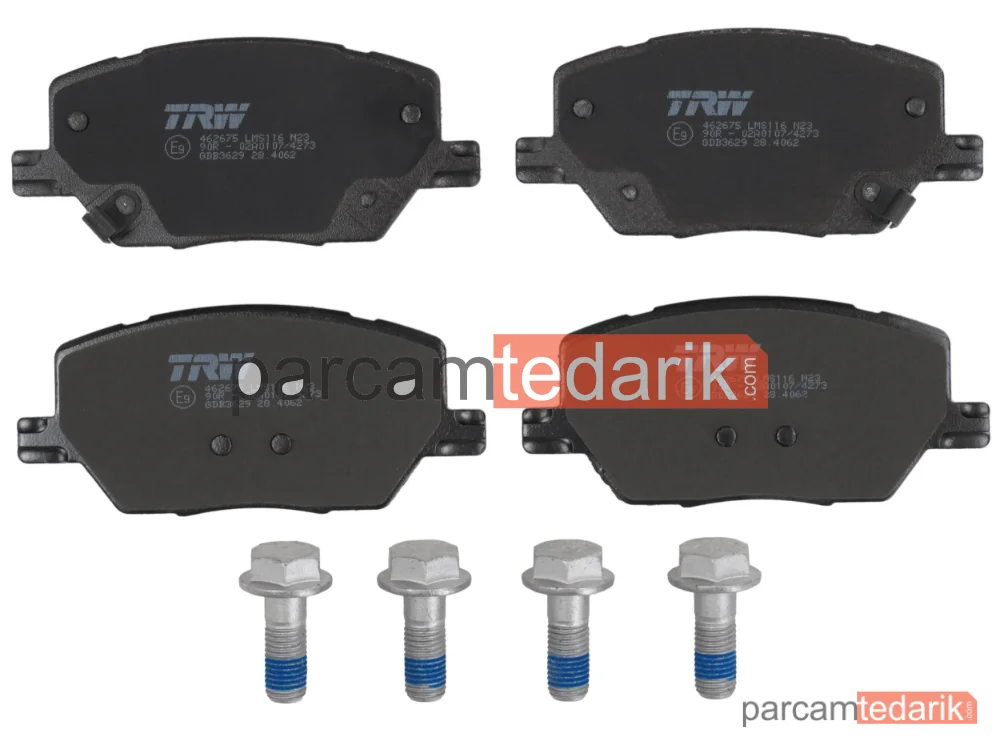 TRW GDB3629 | Fren Balatası — Fiat 500X, Jeep Renegade SUV, Jeep Compass