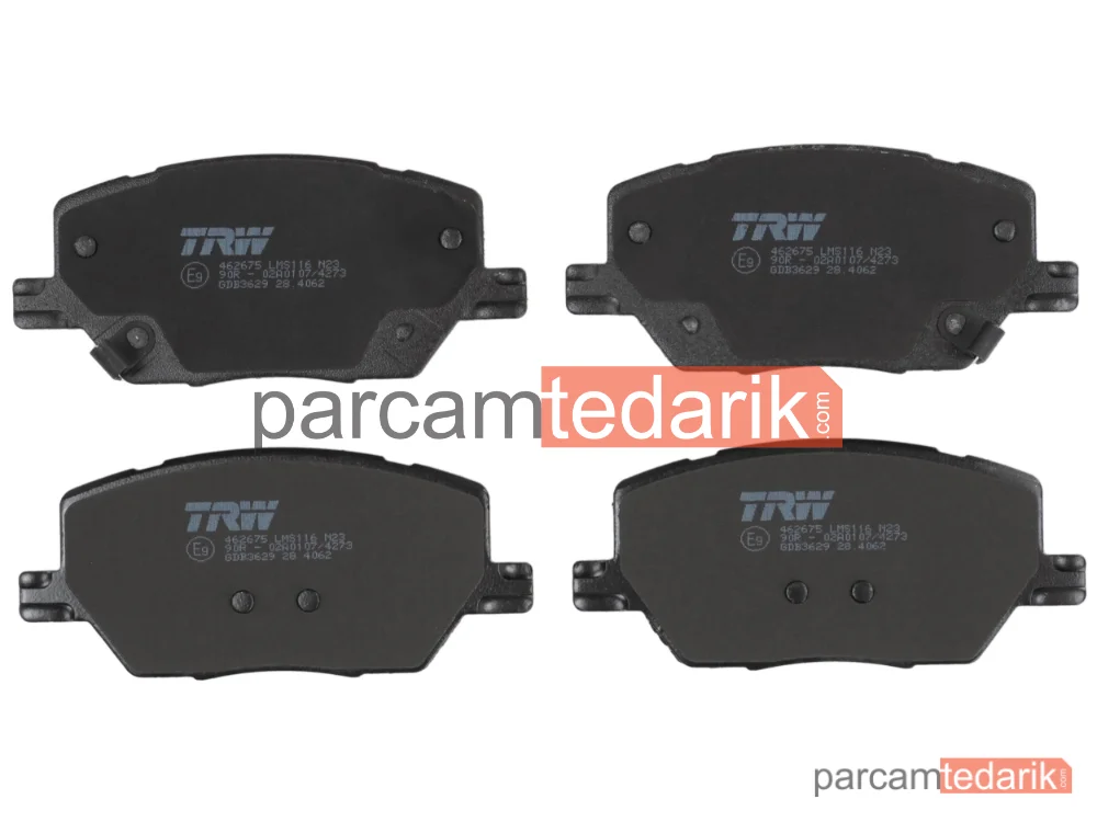 TRW GDB3629 | Fren Balatası — Fiat 500X, Jeep Renegade SUV, Jeep Compass