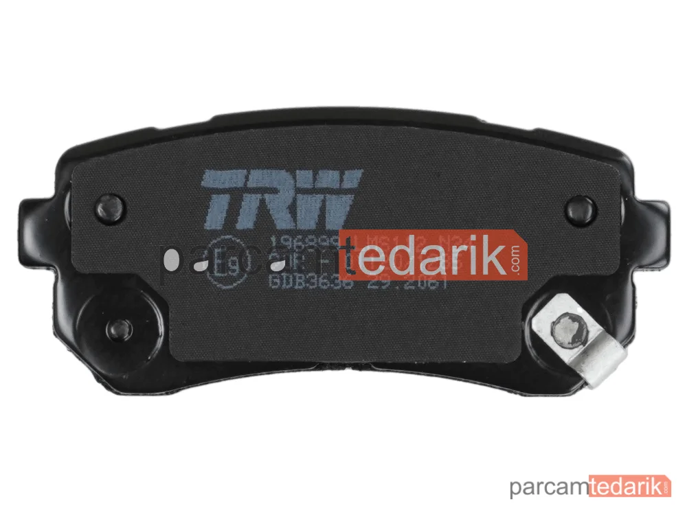 TRW GDB3636 | Fren Balatası Arka Kia Sportage 1.6 GDİ 15=>, 1.6 T-GDİ 15=>, 1.6 TGDİ AWD 15=>, 1.7-2.0 CRDİ 15=>, 2.0 CRDİ AWD 15=>