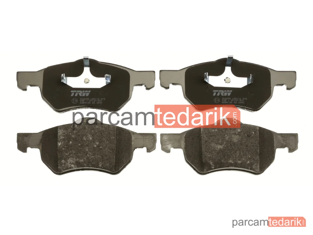 TRW GDB4128 | Fren Balatası Ön Dodge Caravan 3.3-3.8 00-07, 3.3 AWD 00-07, 3.8 T AWD 01-07, 3.8 AWD 00-07