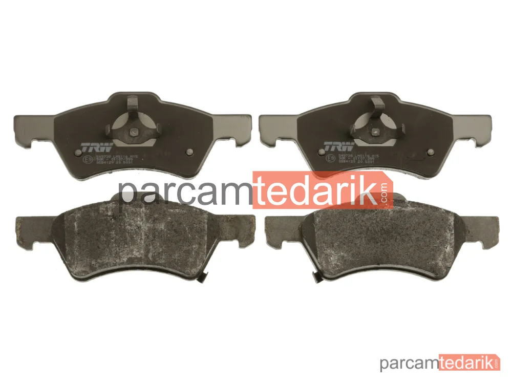 TRW GDB4129 | Fren Balatası Ön Chrysler Voyager IV 2.4-3.3-3.8 00-08, 3.3-3.8 AWD 00-08, 2.5 CRD 00-08, 2.8 CRD 04-08