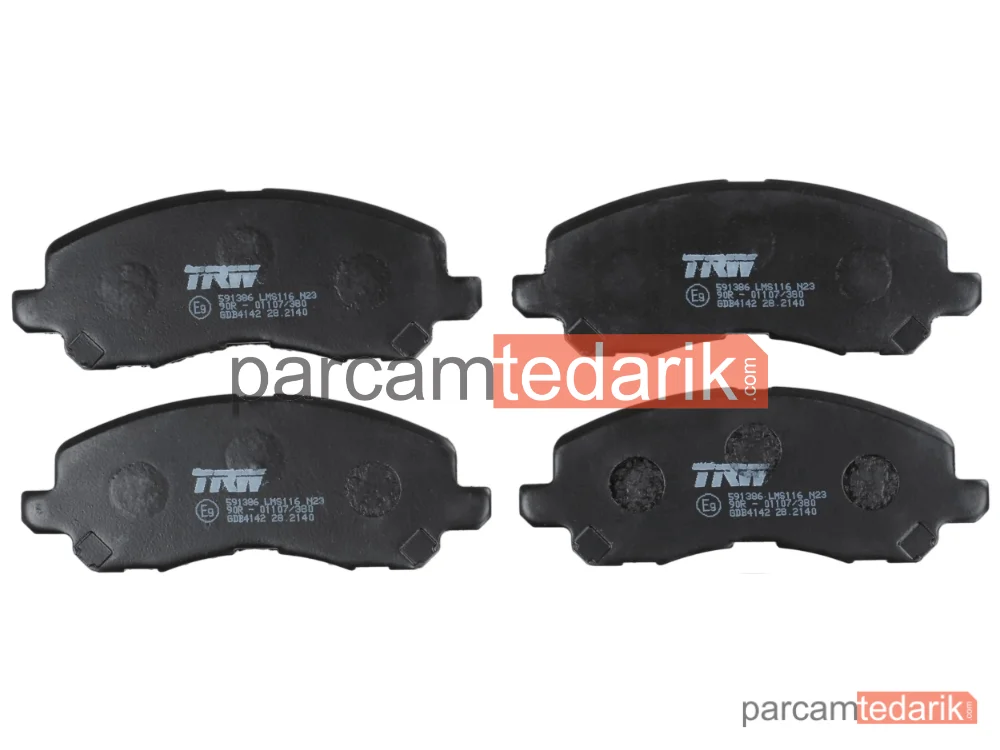 TRW GDB4142 | Fren Balatası Ön Mitsubishi ASX 1.8 10=>, 1.6 Dİ-D 15=>, 1.6 DI-D 4WD 15=>, 1.8 DI-D 10=>, 1.8 DI-D 4WD 10=>, 2.2 Dİ-D 4WD 13=>, Outlander III 2.0 12=>