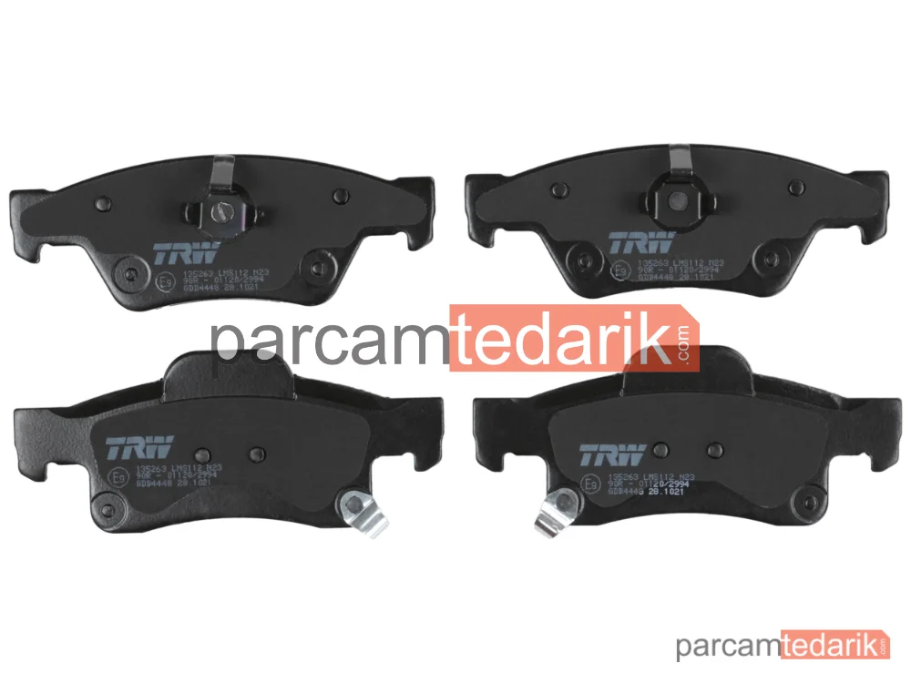 TRW GDB4448 | Fren Balatası Arka Jeep GRAND Cherokee IV 3.6 V6 4X4 10=>, 3.6 VVT 4X4 16=>, 6.4 SRT8 4X4 11=>, 3.0 CRD V6 4X4 11=>