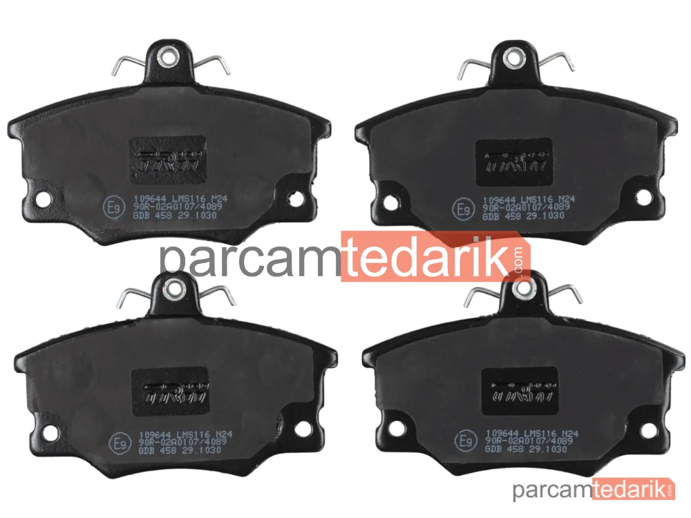 TRW GDB458 | Fren Balatası Ön Fiat Punto 1.1 93-99, 1.2 94-99, 1.6 94-97, 1.7 TD 94-99, Tempra 1.4-1.6 İ.E.90-96, 1.8 İ.E.92-96, 1.9 TD 90-96, Uno 1.3 T İ.E. 87-91, 1.4 T İ.E. 89-96