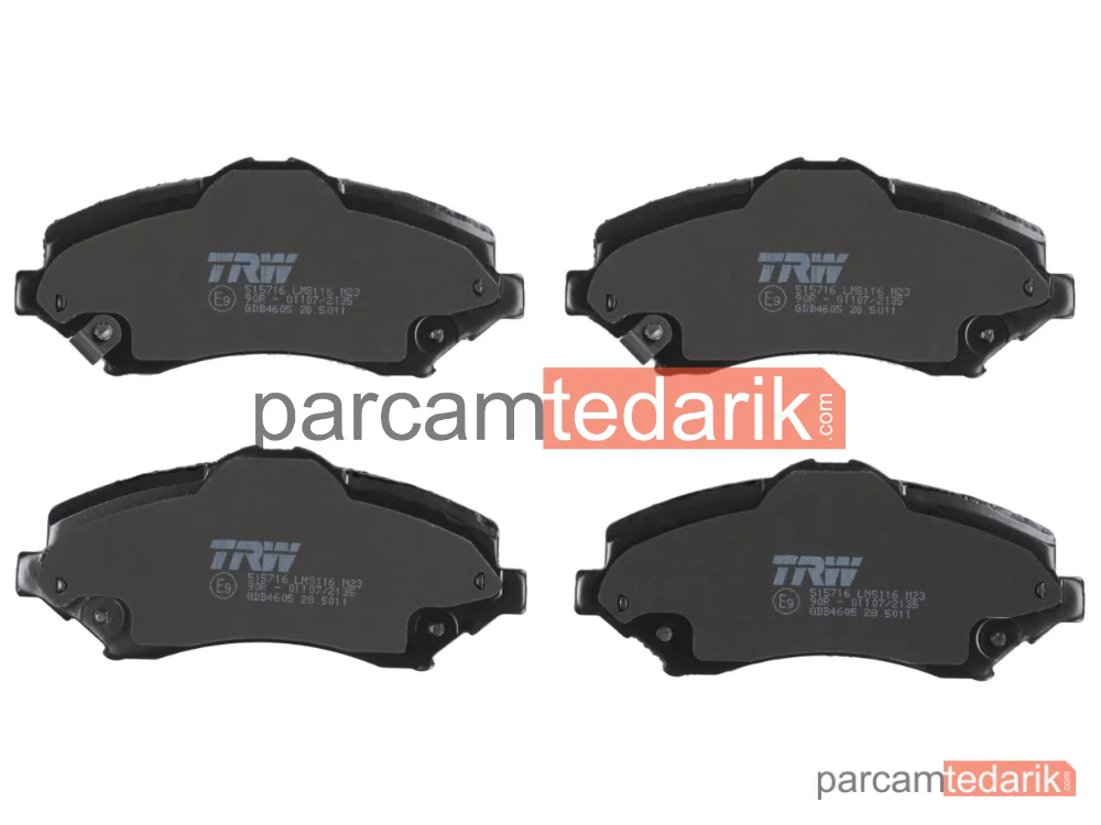 TRW GDB4605 | Fren Balatası Ön (Fiat Freemont 11-15 Jeep Compass Wrangler III Cherokee)