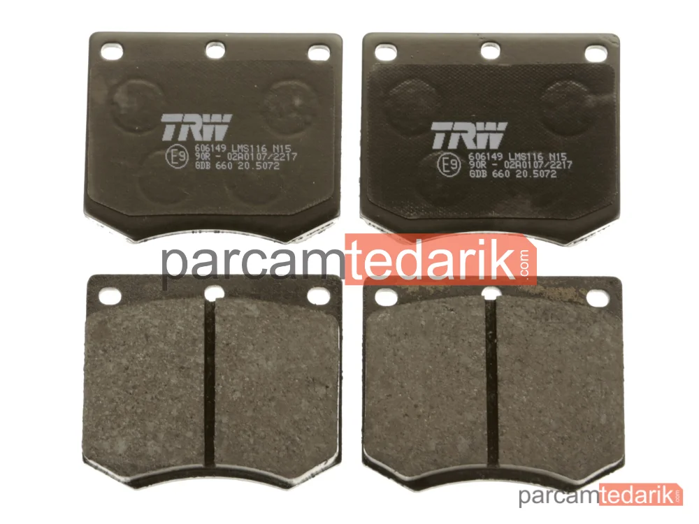 TRW GDB660 | Ön Fren Disk Balata (Ford Taunus 1.6 76-)
