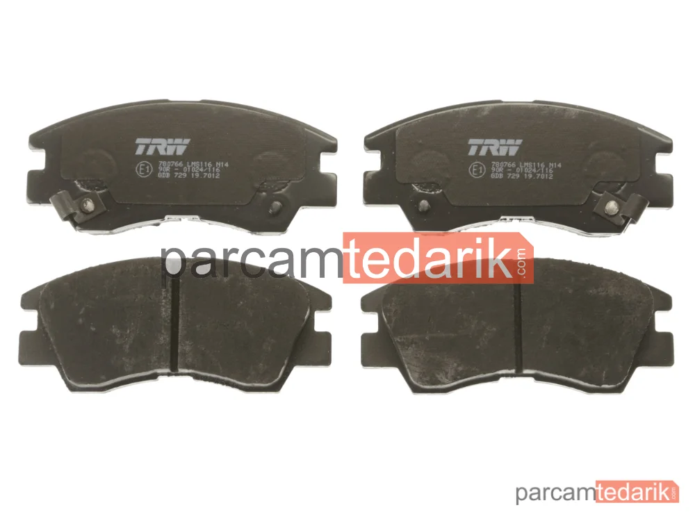 TRW GDB729 | Fren Balatası Ön Mitsubishi L200 2.0 4WD 86-96, 2.0 86-96, 2.6 4WD 89-95, 2.5 D 86-96, 2.5 D 4WD 87-93, 2.5 TD 4WD 92-96