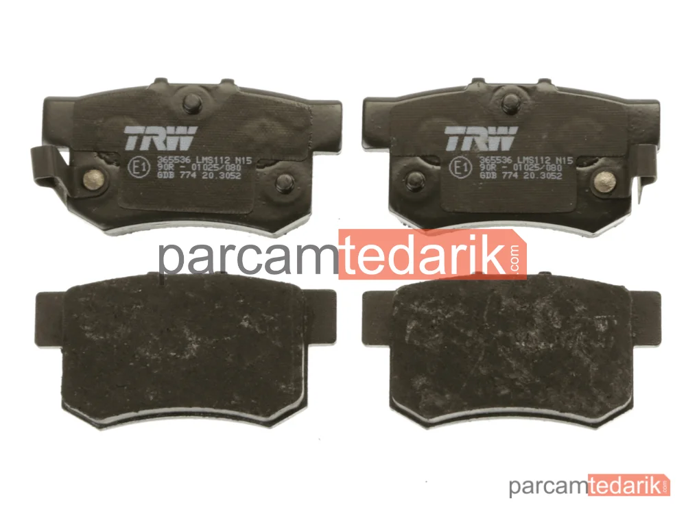 TRW GDB774 | Fren Balatası Arka Honda Civic Sedan 06-16 / CRV 03- / Accord 98-04 / FRV 04- / Rover / SWIFT 06- / SX4