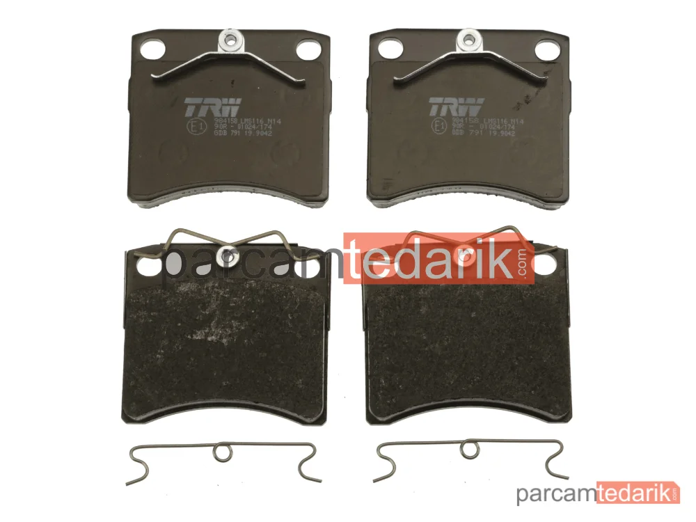 TRW GDB791 | Fren Balatası Ön Volkswagen Transporter IV 1.8 90-92, 2.0 90-03, 2.5 90-03, 2.8 VR6 95-03, 1.9 D 90-95, 1.9 TD 92-03, 2.4 D 90-03, 2.5 TDİ 95-03