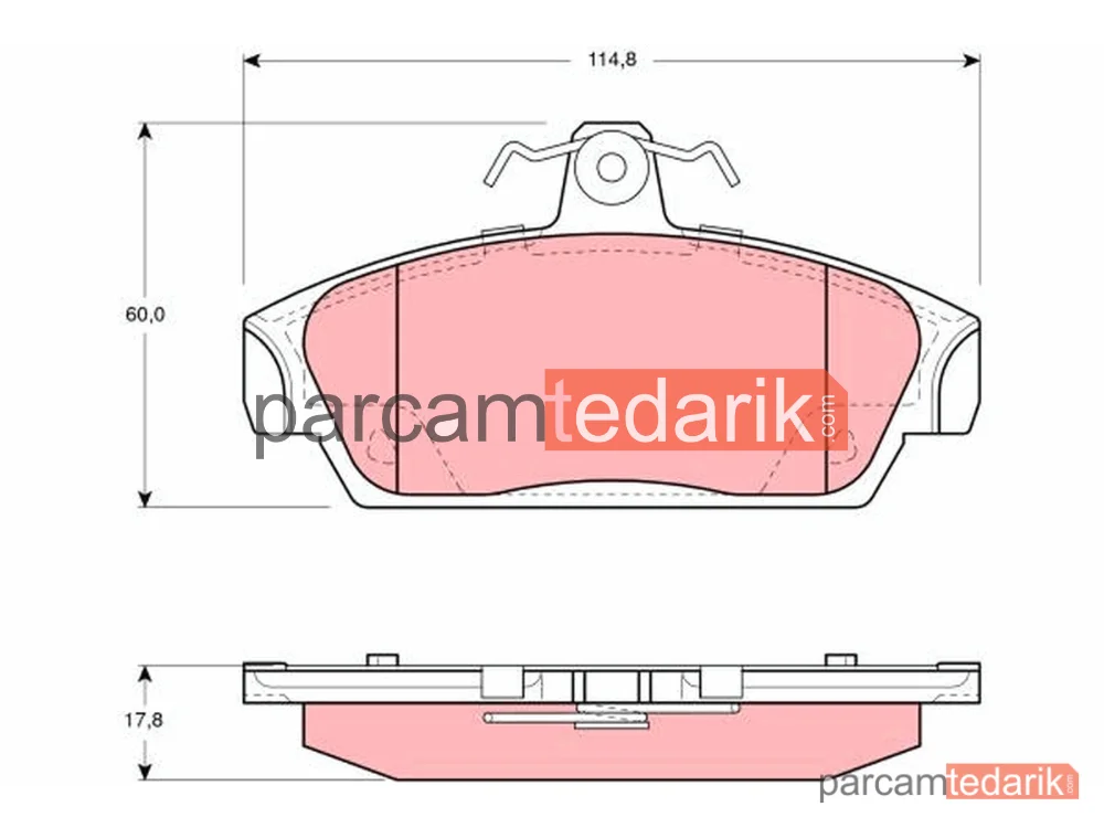 GDB859 | Fren Balatası Ön Rover 100 Cabrio 111 94-97, 114 94-98