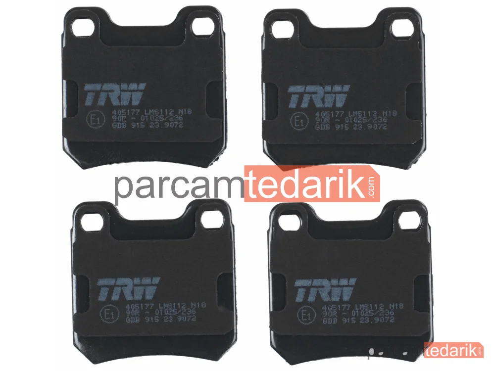 TRW GDB915 | Fren Balatası Arka Opel Omega A 1.8 N 86-88, 1.8 87-94, 1.8 S 86-94, 2.0 90-94, 2.0 İ 86-94, 3.0 87-94, 3.0 24V 89-94, 2.3 D 86-94, 2.3 TD INTERC. 88-94, Senator B 2.5-2.6 İ 90-93, 3.0 87-93, 3.0 İ CAT 88-93, 3.0 24V 89-93, Vectra B 1.6-1.8 İ 16V 95-02, 2.0 İ 95-02, 2.0 İ 16V 95-00