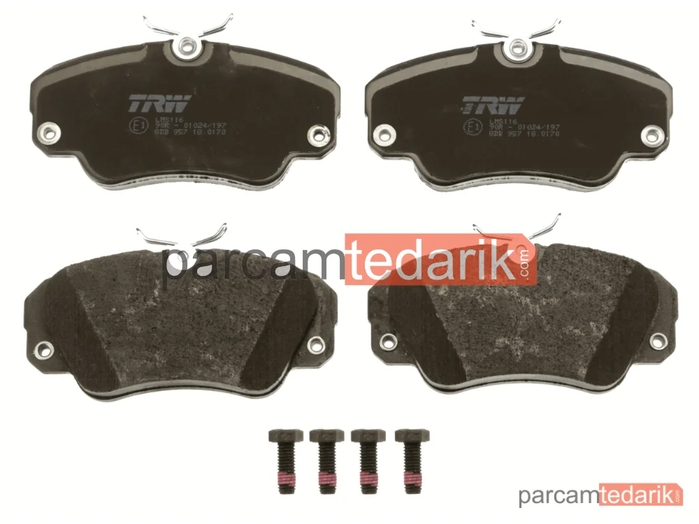 TRW GDB957 | Fren Balatası Ön Opel Omega A 2.6 İ 90-94, 3.0 87-94, 3.0 24V 89-94, Omega B 2.0 94-99, 2.0 16V 94-99, 2.2 16V 99-03, 2.5 V6 94-03, 3.0 V6 94-01, 3.2 V6 01-03, 2.5 D 94-99, 2.2 DTİ 16V 00-03, 2.5 TD 94-03