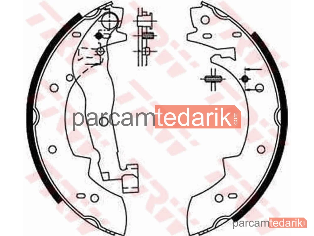 GS6190 | Fren Balatası Pabuçlu Arka Peugeot 305 I 1.5 80-82, 1.5 D 77-82