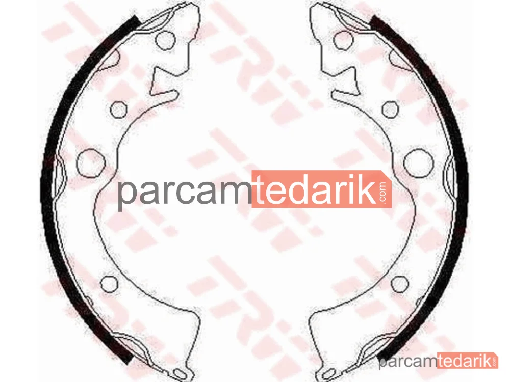 GS6210 | Fren Balatası Pabuçlu Arka Honda Civic III HB 1.2 84-87, 1.3 83-87, 1.5 GL 83-87, 1.5 GTİ 86-87, 1.5 GT 85-87, CRX I 1.3 83-87, 1.5 İ 83-86, 1.6 İ 16V 86-87
