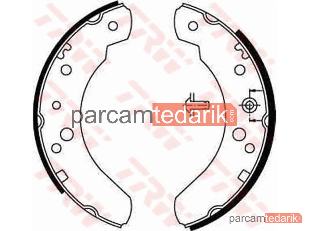 GS6224 | Fren Balatası Pabuçlu Arka Ford Transit 2.5 D 83-86, 1.6 77-86