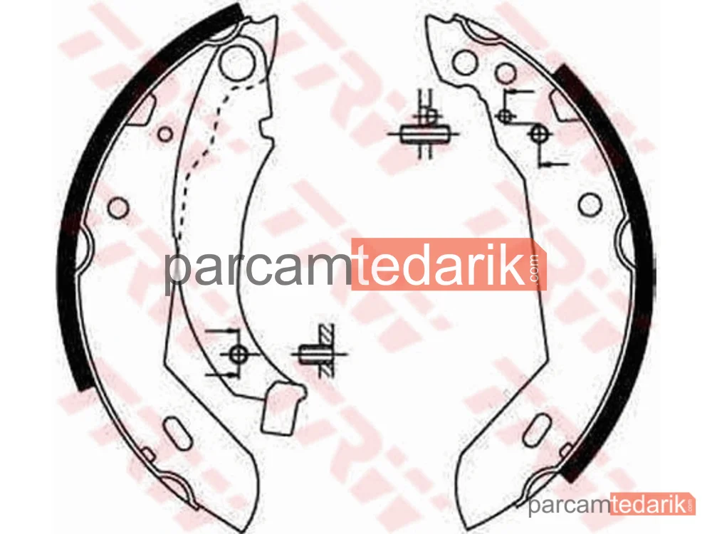 GS8158 | Fren Balatası Pabuçlu Arka Peugeot 205 I 1.6 GTİ 83-87, 205 II 1.4 87-89, 1.6 87-98, 1.6 GTİ 87-89, 1.9 GTİ 87-98, 309 I 1.1-1.3 85-89, 1.4 88-89, 1.9 D 85-89, 309 II 1.4-1.6-1.9 89-93, 1.8-1.9 D 89-93
