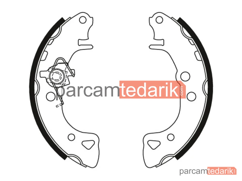 TRW GS8271 | Fren Balatası Pabuçlu Arka Citroen AX 10 E 86-88, 10 86-98, 11 86-97, 14 86-97, 14 D 88-97, 15 D 94-97