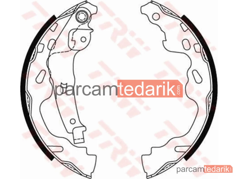 GS8480 | Fren Balatası Arka Peugeot 107 1.0 05-14, 1.4 HDİ 05-14, 108 1.0 VTİ 14=>, 1.2 14=>