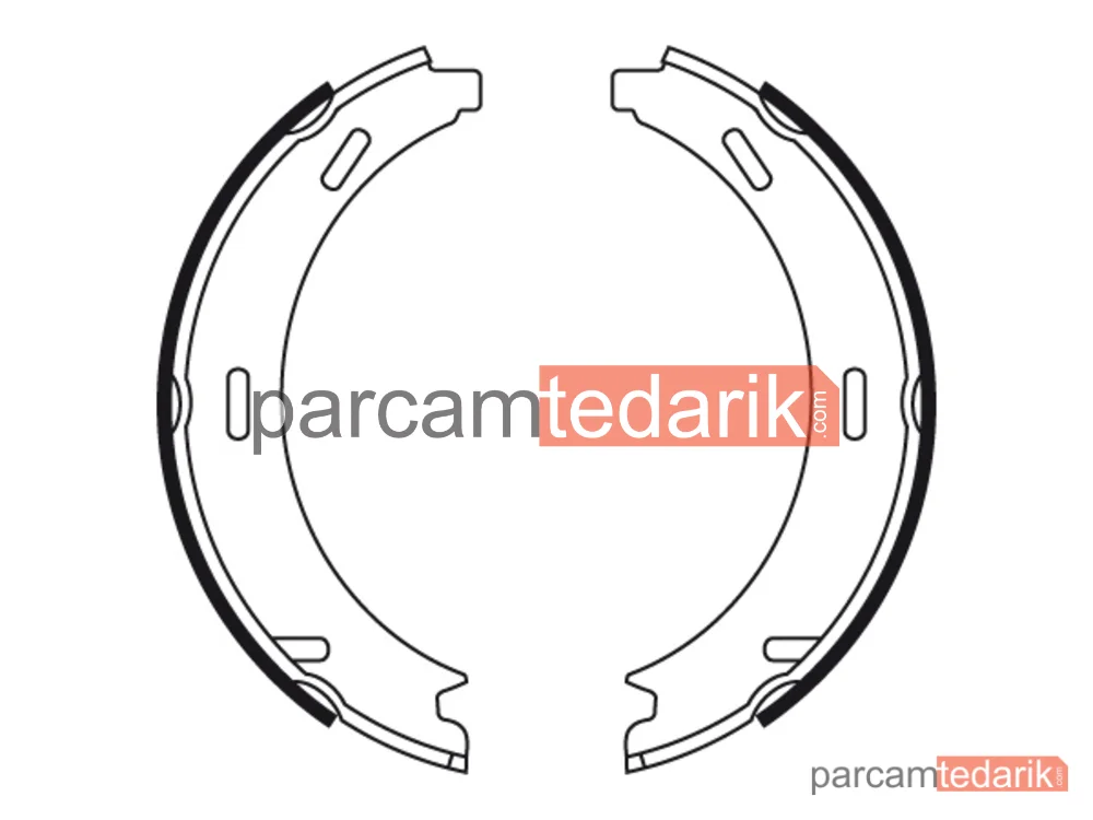 TRW GS8481 | Fren Balatası Pabuçlu Arka Chrysler Crossfire 3.2 03-08, SRT-6 04-07