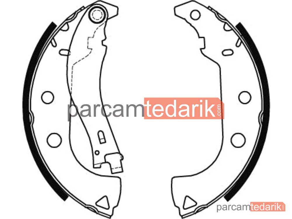 TRW GS8484 | Fren Balatası Pabuçlu Arka Fiat Palio 1.6 16V 96-02, 1.3 JTD Multijet 03-12, 1.7 TD 01=>, Albea 1.2 01-12, 1.6 00-12