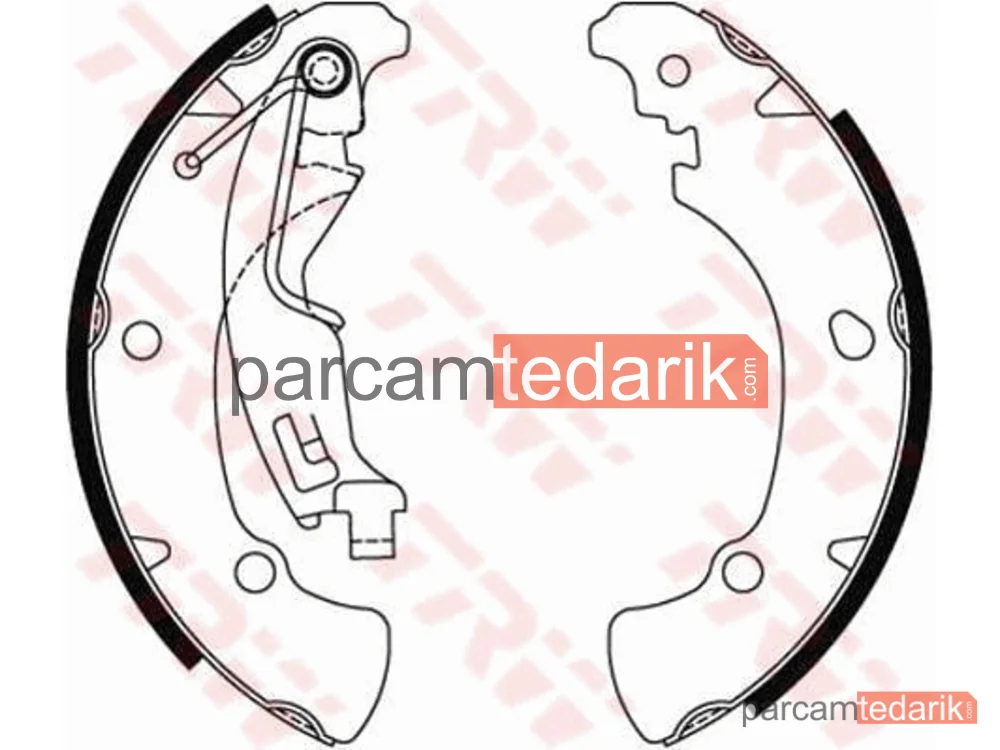 GS8488 | Fren Balatası Pabuçlu Arka Fiat Idea 1.2-1.4 16V 04=>, 1.4 03=>, 1.3 D Multijet 04=>, 1.4 LPG 04=>
