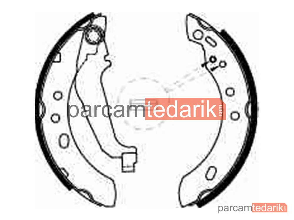 TRW GS8527 | Fren Balatası Pabuçlu Arka Nissan Micra II 1.0 İ 16V 92-03, 1.3 İ 16V 92-00, 1.4 İ 16V 00-03, 1.5 D 98-03