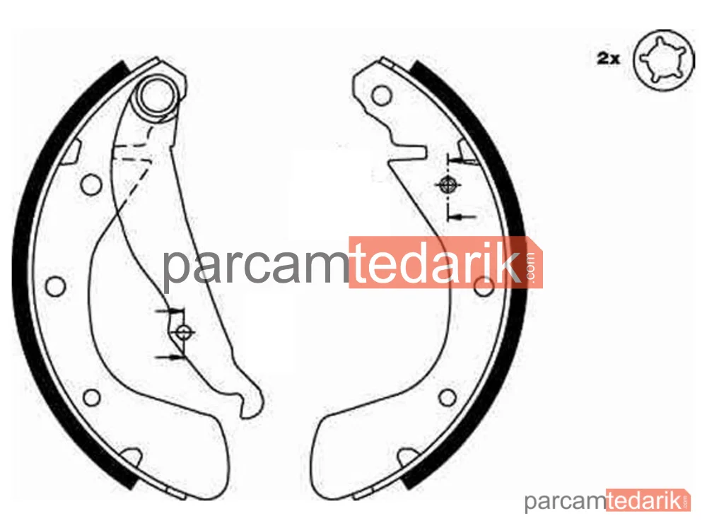 TRW GS8542 | Fren Balatası Pabuçlu Arka Opel Astra F HB 1.4 İ 91-98, 1.4 Sİ 92-98, 1.4 92-98, 1.4 İ 16V 96-98, 1.6 İ 91-98, 1.6 İ 16V 94-98, 1.7 D 92-98, Corsa B 1.0 İ 12V 96-00, 1.2 İ 93-00, 1.2 İ 16V 98-00, 1.4 İ 93-00, 1.4 Sİ 93-00, 1.4-1.6 İ 16V 94-00