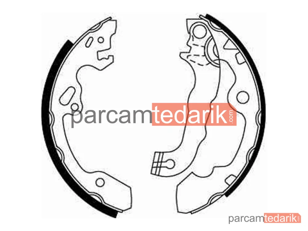 TRW GS8636 | Fren Balatası Pabuçlu Arka Ford Focus 1.4-1.6 16V 98-04, 1.8 TDCİ 01-04, 1.8-2.0 16V 98-04, RS 02-04