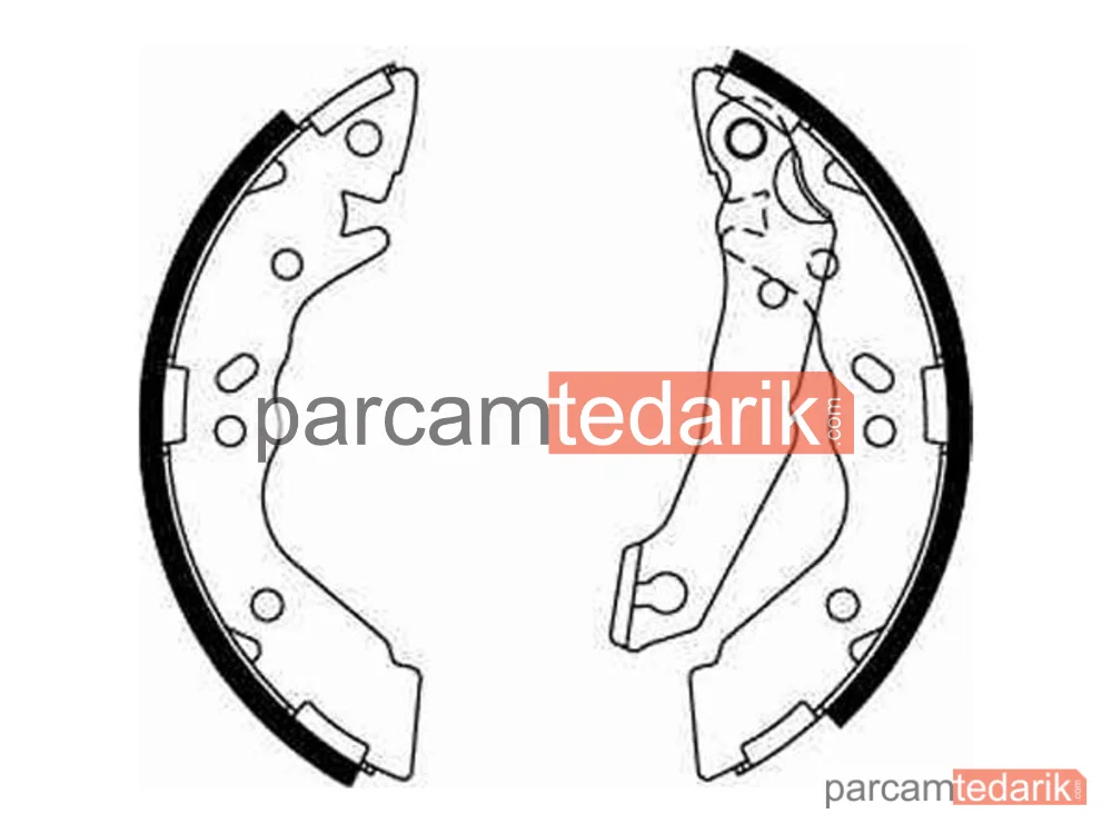 TRW GS8658 | Fren Balatası Pabuçlu Arka Hyundai Accent I 1.3 94-00, 1.5 İ 16V 95-00, 1.5 İ 12V 94-00