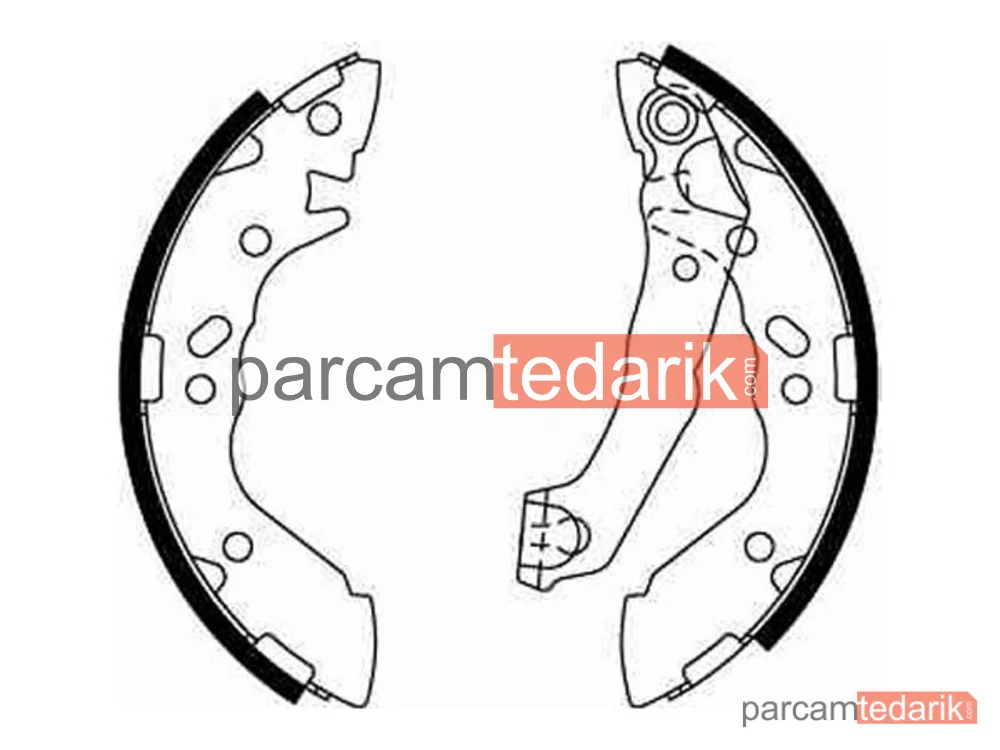TRW GS8659 | Fren Balatası Pabuçlu Arka Hyundai ATOS 1.0 İ 98-03, 1.1 03-08