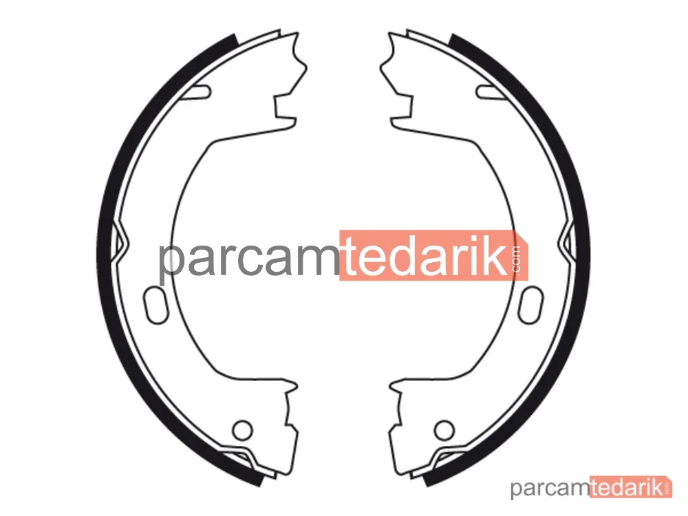 TRW GS8728 | Fren Balatası Pabuçlu Arka Chrysler PT Cruiser 1.6 01-10, 2.0 00-10, 2.4 00-10, 2.2 CRD 02-10, 2.4 04-10