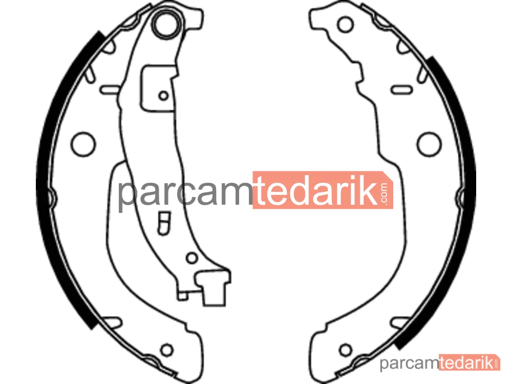 TRW GS8731 | Fren Balatası Pabuçlu Arka Peugeot 207 1.4 HDİ 06-15
