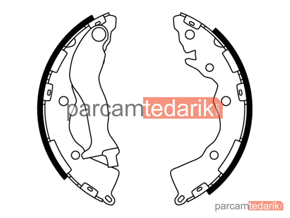 TRW GS8766 | Arka Fren Balatası Pabuç Hyundai Accent ERA 06-11 Kia Rio 06-11 Abssiz