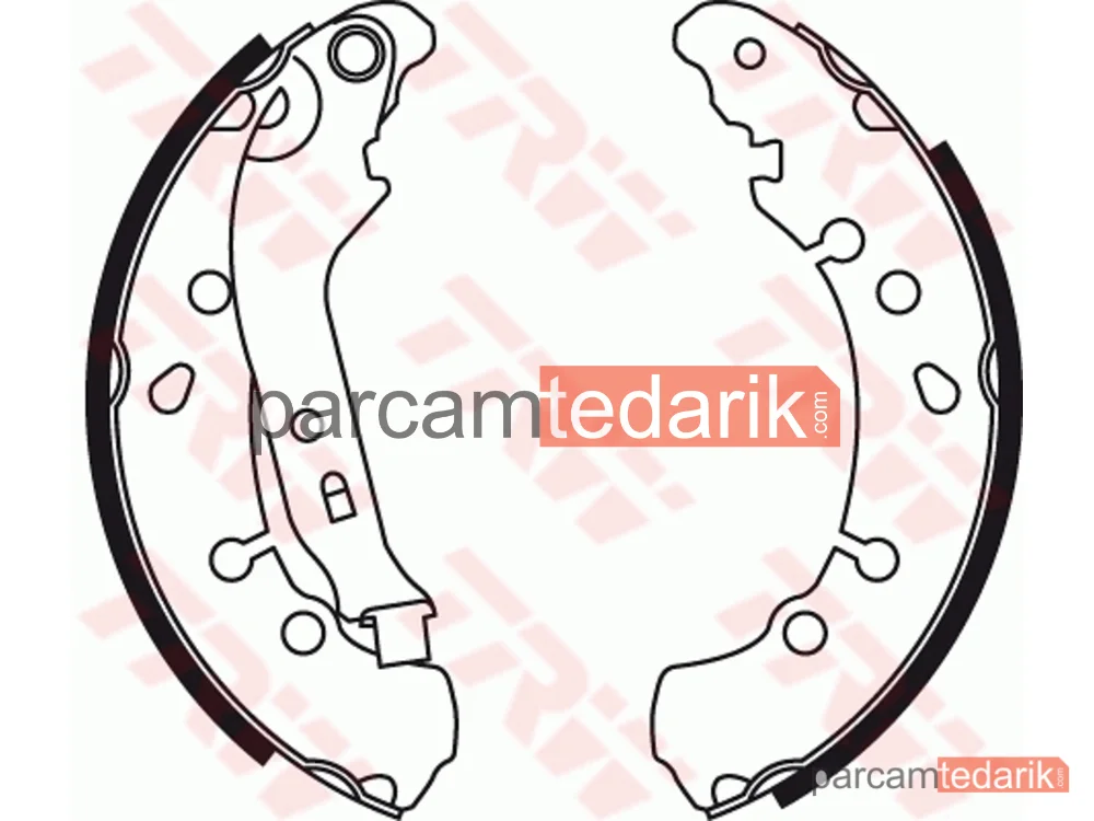GS8778 | Fren Balatası Pabuçlu Arka Toyota Yaris 1.0 VVT-İ 05-11, 1.3 VVT-İ 05-10, 1.33 VVT-İ 08-11