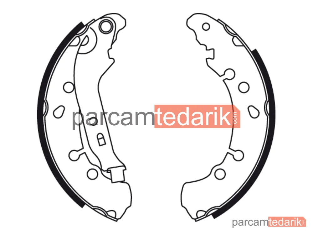 TRW GS8778 | Fren Balatası Pabuçlu Arka Toyota Yaris 1.0 VVT-İ 05-11, 1.3 VVT-İ 05-10, 1.33 VVT-İ 08-11