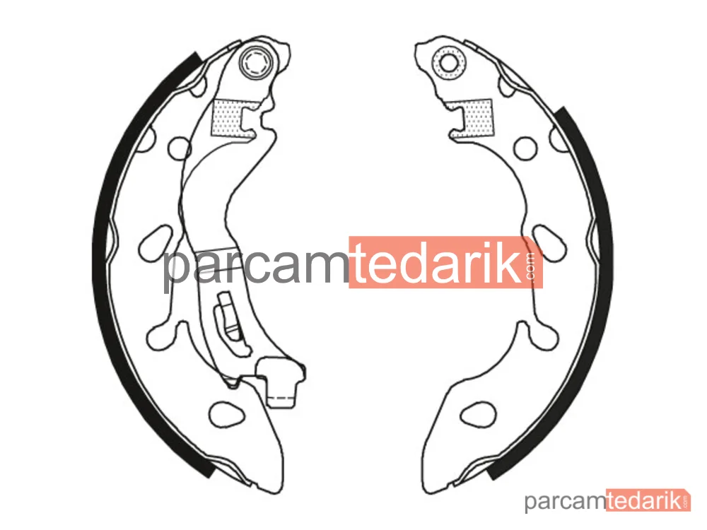 TRW GS8796 | Fren Balatası Pabuçlu Arka Fiat Panda 1.1-1.2 03=>, 1.3 D Multijet 03=>, 500 0.9 10=>, 1.2 07=>, 1.3 D Multijet 07=>